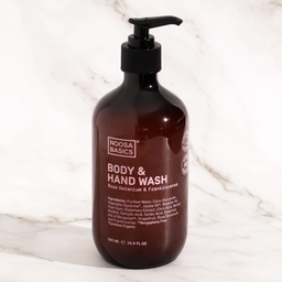 Body & hand wash, Rose Geranium & Frankincense - Noosa Basics